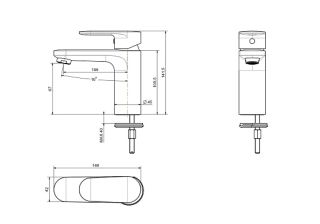 Смеситель для раковины Aquatek Ника AQ1810BG золото